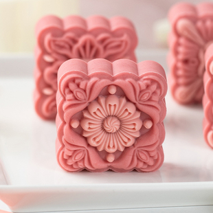 2026新款月饼模具手压式家用按50g75克工具磨食品级敦煌绿豆糕点