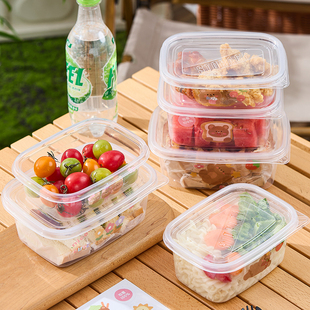 一次性餐盒打包盒饭盒食品级分装家用水果可微波炉加热带盖耐高温
