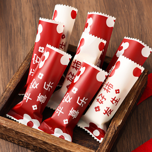 新年牛轧糖包装袋太妃糖子纸扎杂机封糖果单独过雪花酥烘焙马2026