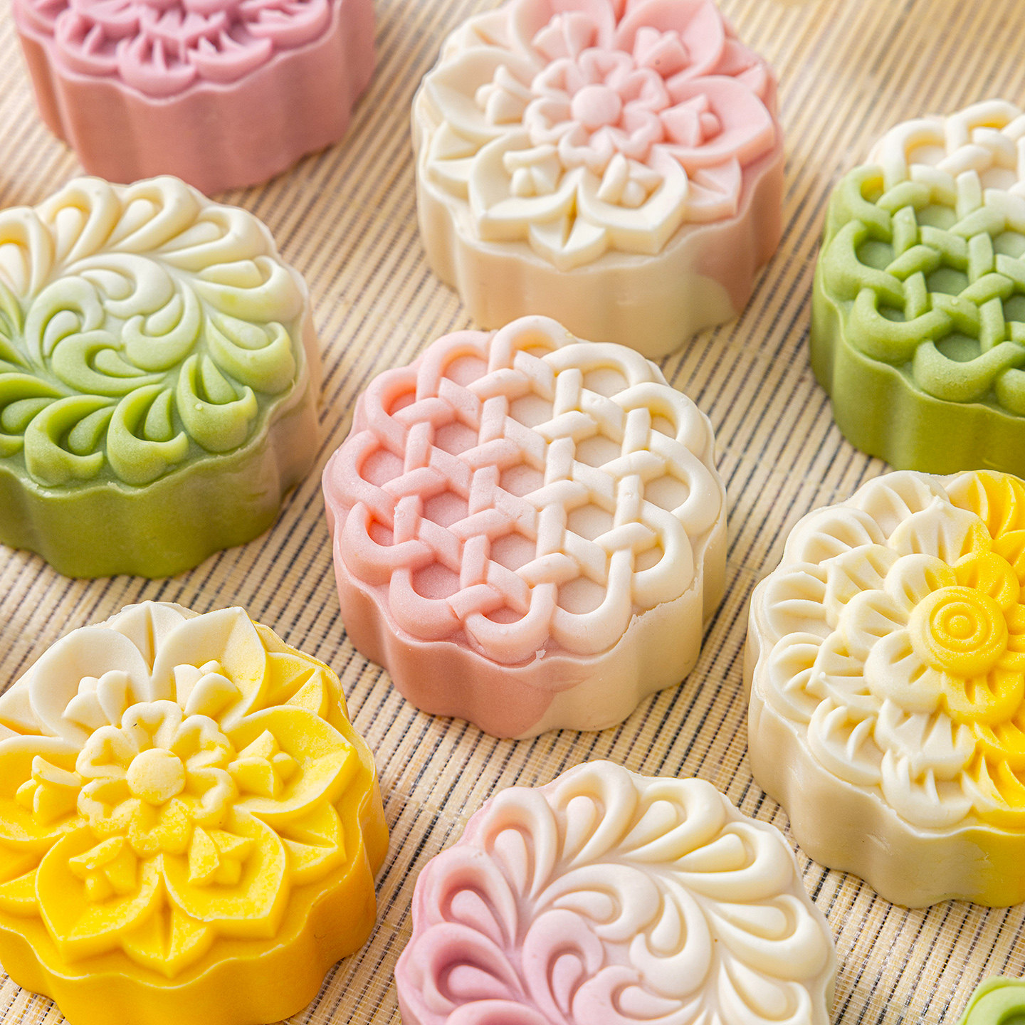 2026新款月饼模具手压式家用按50g75克工磨食品级冰皮绿豆糕点花