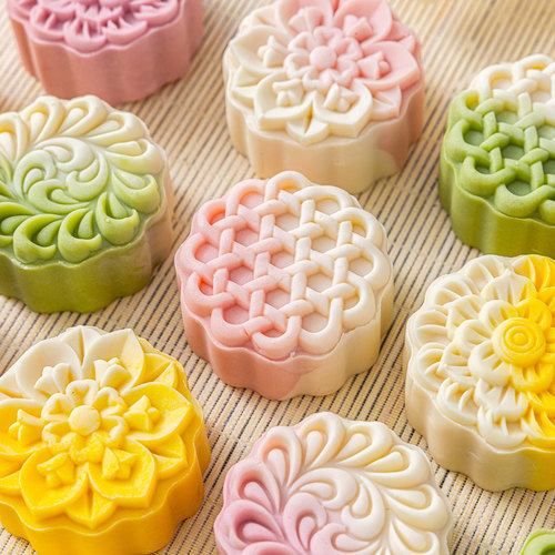 2026新款月饼模具手压式家用按50g75克工磨食品级冰皮绿豆糕点花