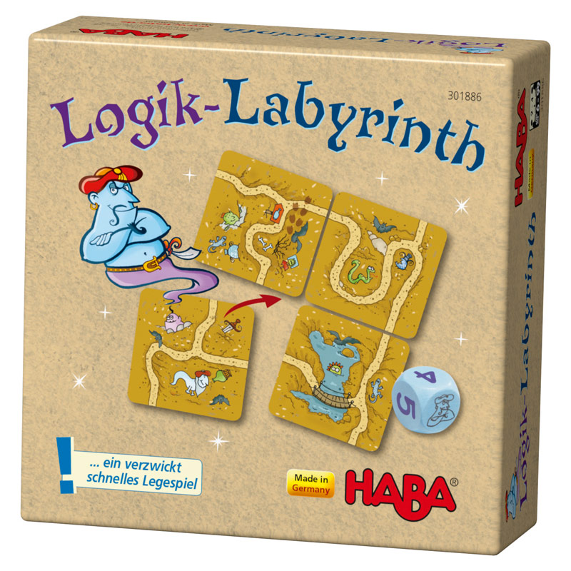 正品 德国HABA 301886 逻辑迷宫 5岁以上 儿童桌面棋牌游戏玩