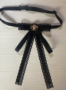麻雀街家手工 蝴蝶结领花领结别针配饰布艺领针裙子衬衫领口装饰