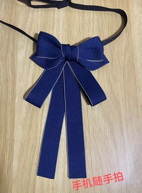 麻雀街家手工女职业头花套装银行酒店邮政工装衬衣系带蝴蝶结领结