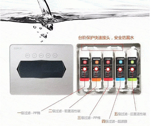 大信超滤净水器DU104-5韩式一体PP棉颗粒活性炭压缩碳全套滤芯