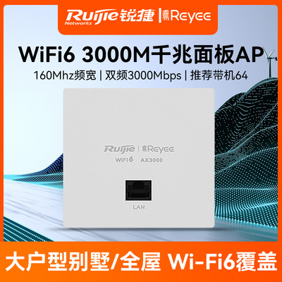 锐捷睿易网络无线AP面板EAP162E