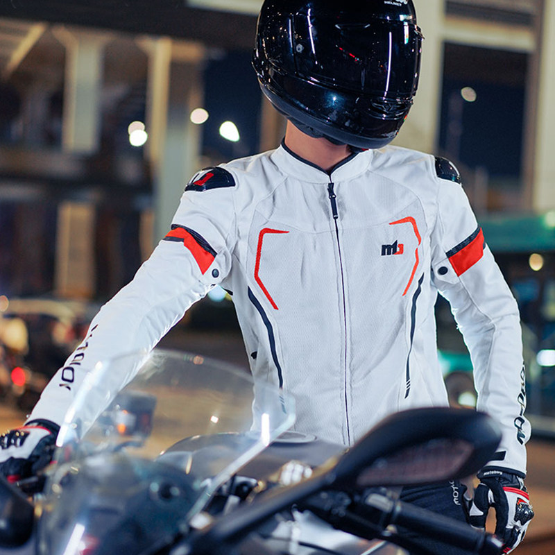 motoboy夏季骑行服男摩托车防摔透气网眼服机车骑士装备赛车服
