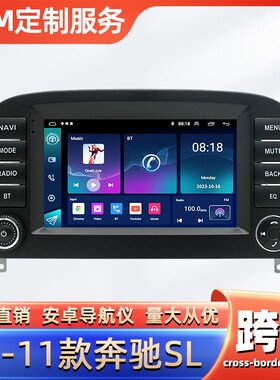 适用奔驰SL280 SL300 SL350 W230导航仪Carplay蓝牙倒车影像Hicar