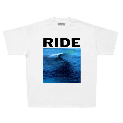 英国经典盯鞋Shoegaze乐队 RIDE Nowhere 小领口 90s摇滚纯棉tee