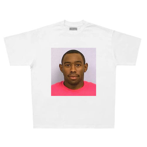 Tyler the Creator人像印花T恤 美式复古重磅纯棉Vintage宽松短袖