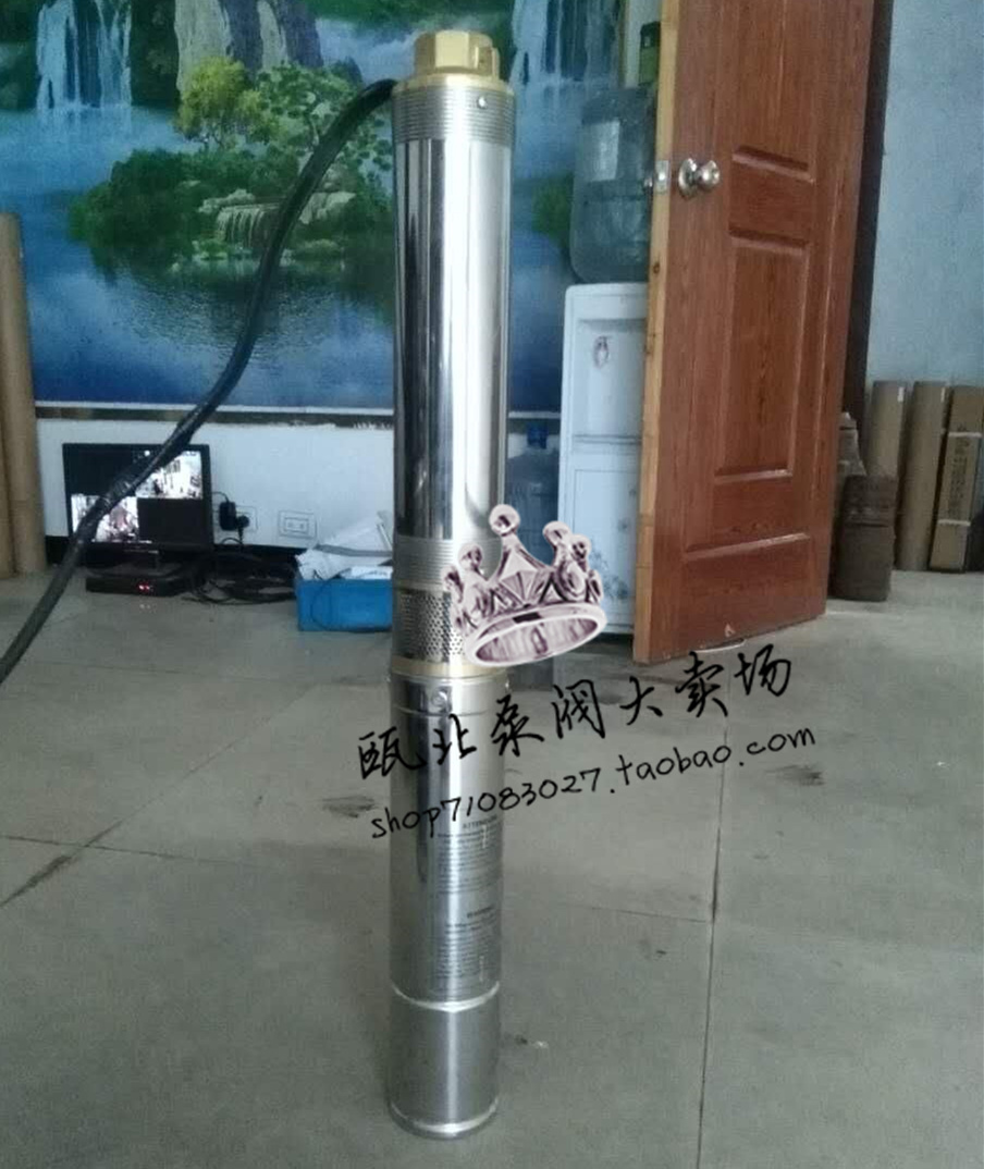 100QJ3.2-170/25 流量3.2m3/h 扬程170m 电机3KW 井口100mm 出水口是G1.5寸