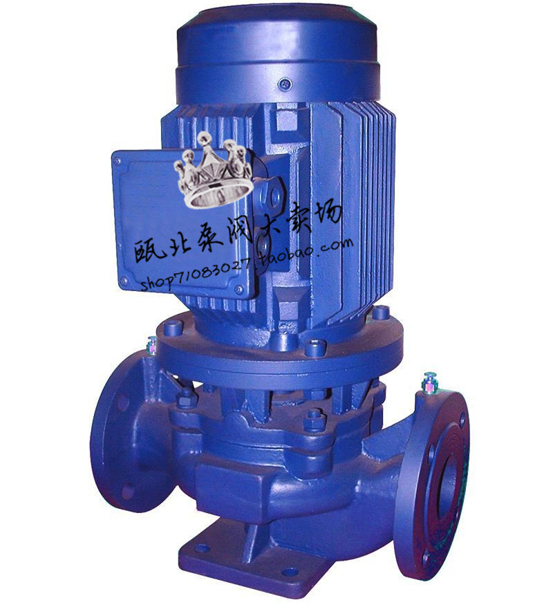 isg50-125a上海水泵立式管道离心泵管道泵增压泵 dn50 电机1.1kw