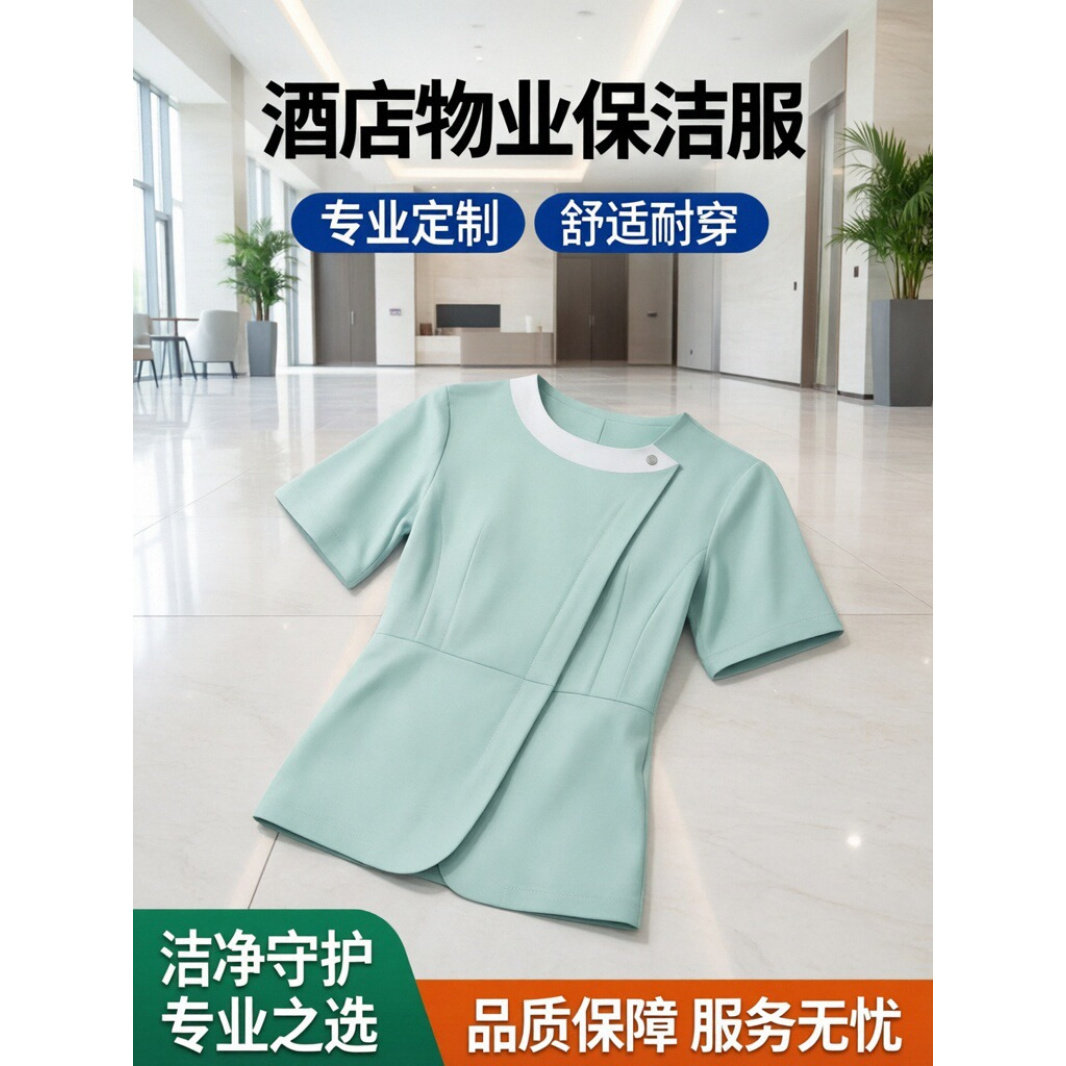 浙衣依夏季短袖保洁工作制服物业酒店客房医院清洁阿姨保洁服套装
