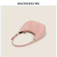 Розовая сумка подмышку, небольшая сумка, сумка через плечо, Гонконг, французский стиль