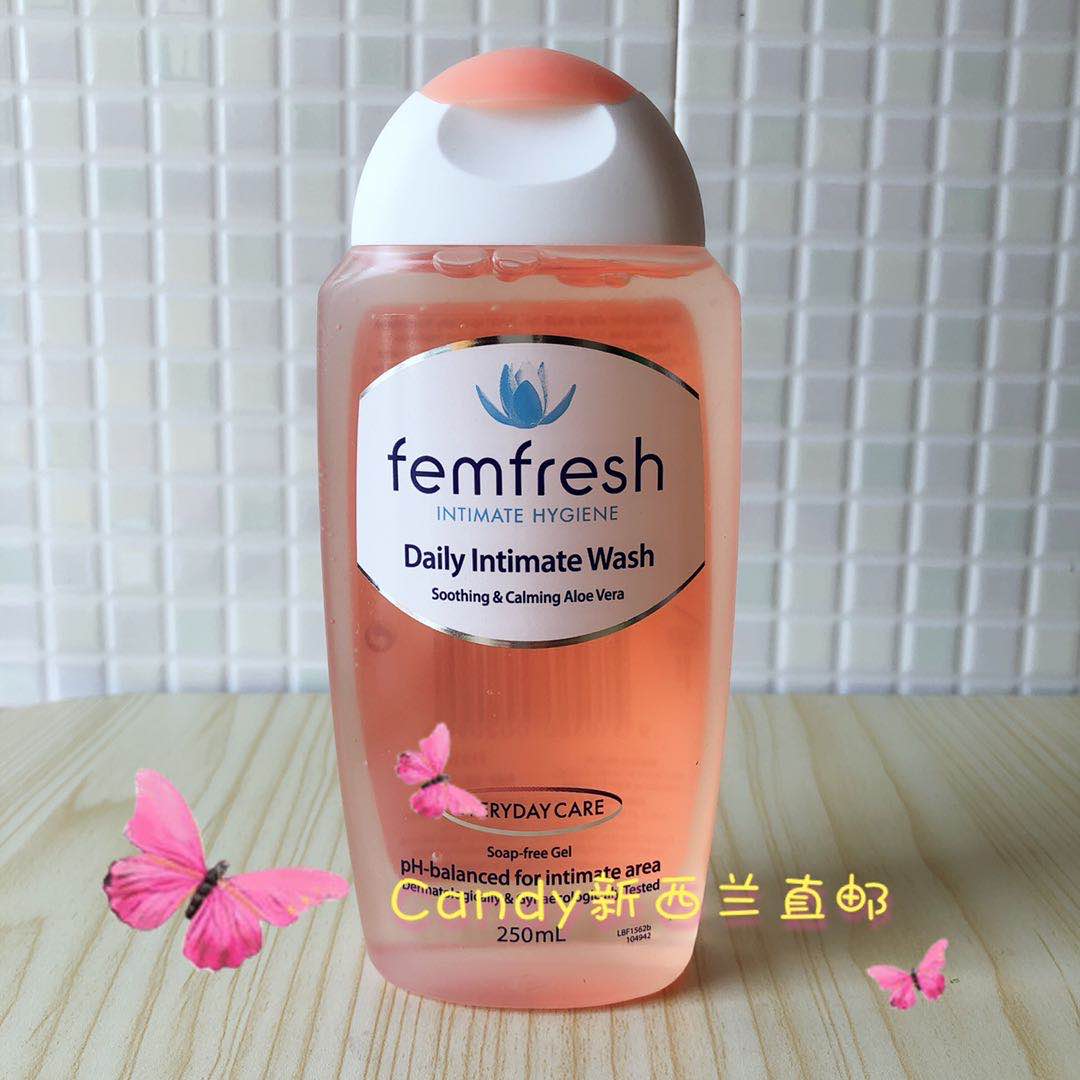 现货 澳洲femfresh 女性私处护理洗液250ml 温和无皂 洋柑橘味