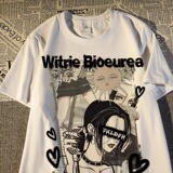 紧密220克美式短袖夏季宽松潮流潮牌复古上衣T恤102B-2T7227P30，男装T恤，星座102B-2