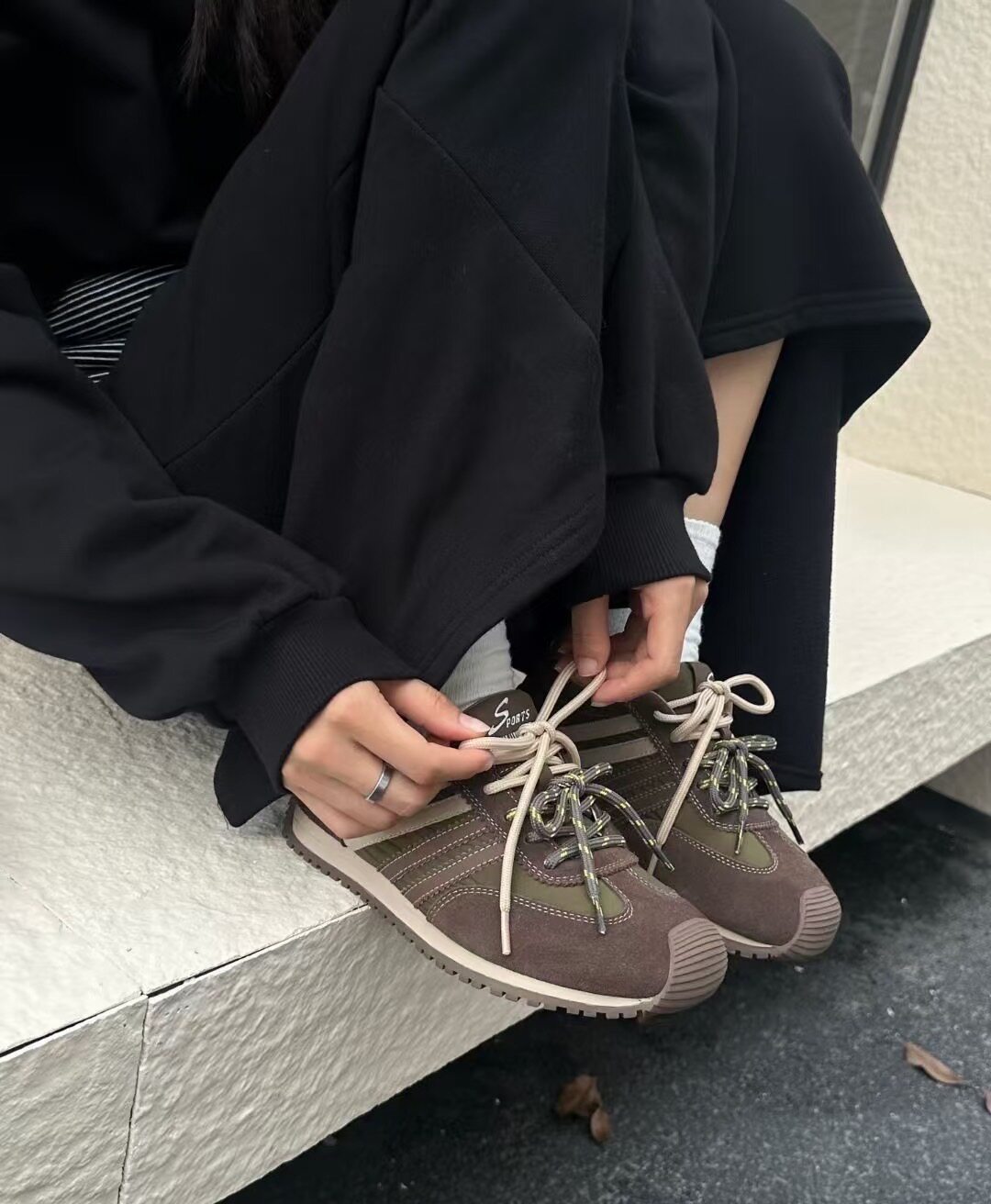 本木鱼2026女士夏季新款透网牛皮欧根纱橡胶底超软老爹鞋阿甘鞋图片