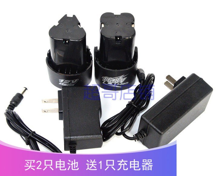 力盈12v双电池锂电池充电器