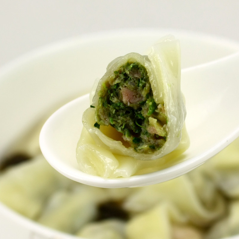 无锡特产美食 馄饨 真味兴大馄饨 荠菜猪肉 现做10只冰鲜包装顺丰