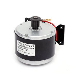 羚鷹小海豚電動(dòng)車(chē)電機(jī)24V300W同步輪皮帶輪有刷滑板車(chē)電機(jī)