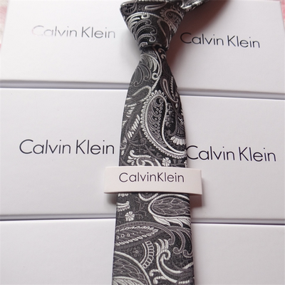CK领带新款结婚新郎学生工作正装商务英伦休闲男桑蚕丝真丝礼盒装