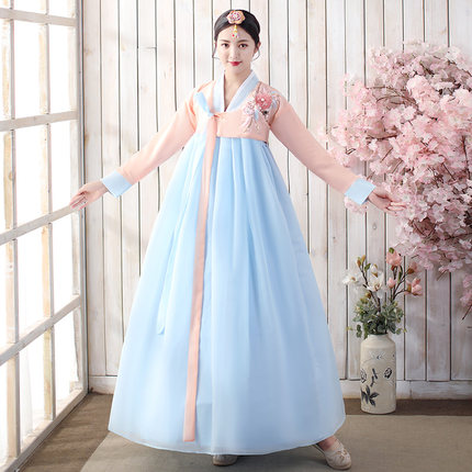 传统韩服女装韩国古装朝鲜服大长今舞台舞蹈演出服朝鲜族民族服装