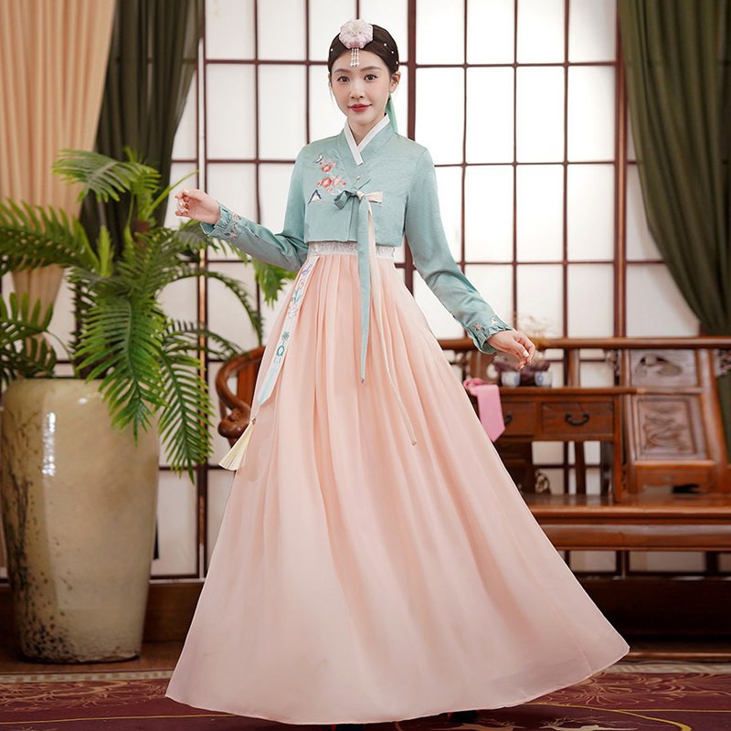 古装写真演出舞蹈服摄影服装旅拍女装传统延吉朝鲜族韩国服饰宫廷
