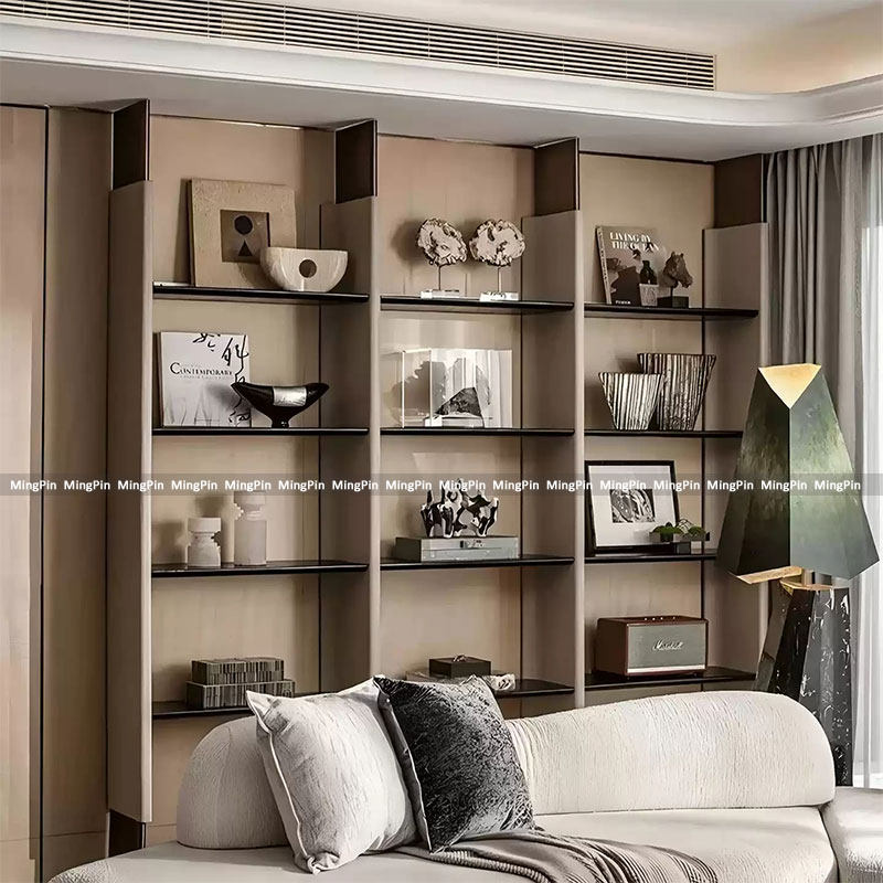 新中式宋代美学样板房民宿酒店别墅售楼处书房书柜背景墙软装摆件,家居饰品,家饰软装搭配套装,淘宝优惠券,粉丝福利购,淘宝优惠卷