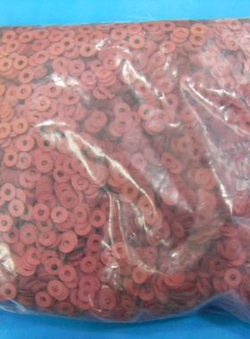 M3 *8*厚0.8mm螺丝垫圈 红色快巴纸镙母绝缘垫片圆形