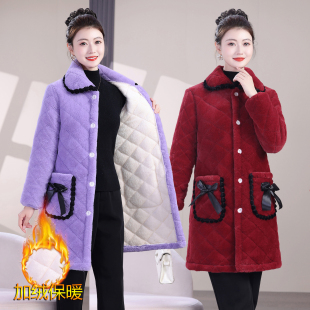 外套时尚 棉服棉衣长款 棉袄保暖罩衣 新款 高品质仿貂毛加绒加厚冬季