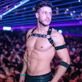 男士 肩带胸带衣胸带性感束缚带衣服夜店酒吧演出束身衣塑形束胸