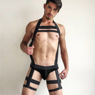 骚受 潮流超紧s诱惑骚时尚 男攻三角低腰u凸窄边小内裤 紧身个性