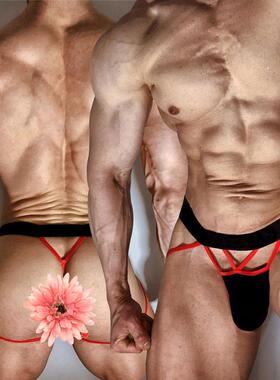 男士丁字裤性感低腰U凸设计个性单丁裤透气U凸设计三角内裤