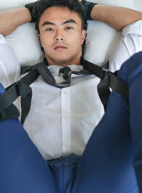 暗黑风男士黑色朋克西装肩带