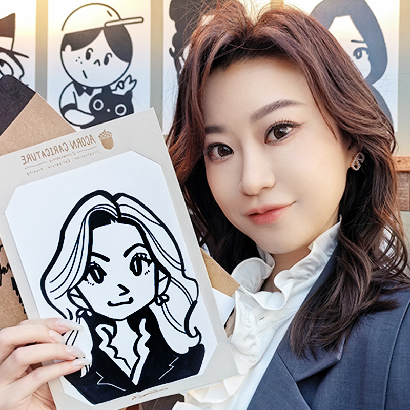 q版漫画头像似颜绘设计手绘卡通人物夸张可爱动漫真人logo定制作