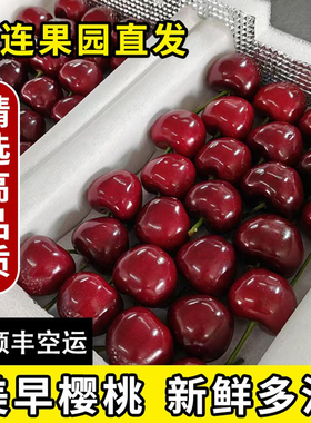 大连樱桃大连美早樱桃5J6J新鲜车厘子当季水果孕妇美早大樱桃果园