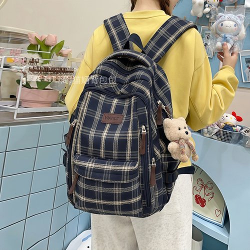 猫摩登雅高中生书包初中生女