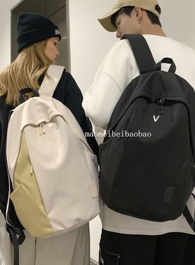 高中生书包男ins潮酷双肩包高级感小众原创韩版大学背包女大容量