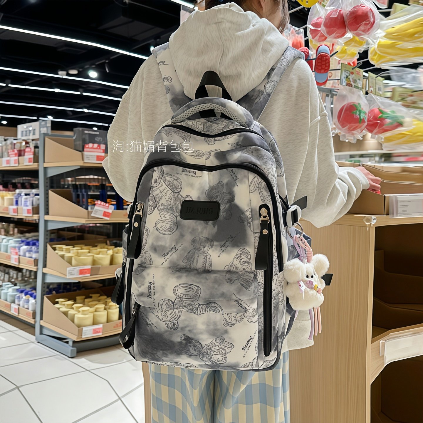 书包男生初中生高颜值帅气2025年超火双肩包女高级感小众高中背包