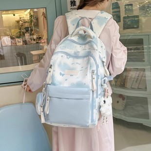 书包初中生女高中生高颜值2025新款双肩包韩系大学上课通勤背包潮