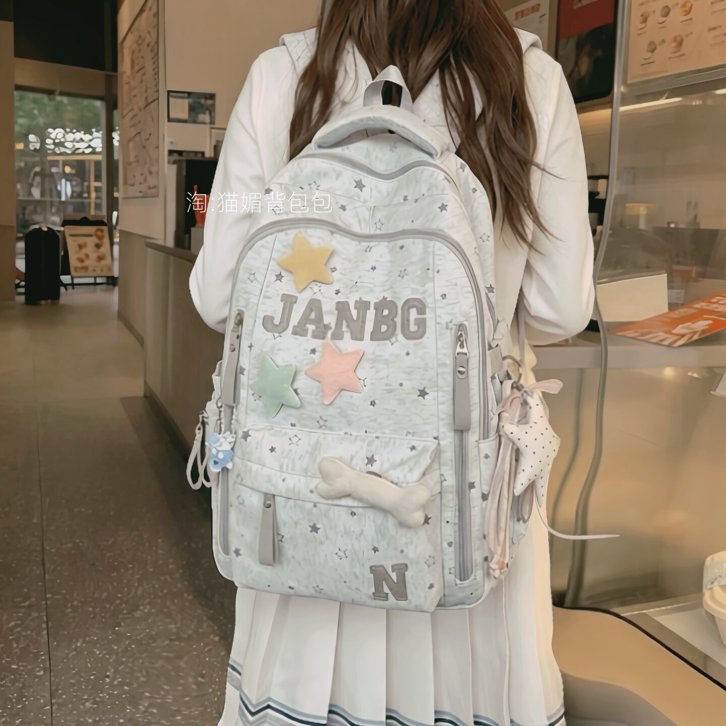 女学生ins风大容量轻便双肩包