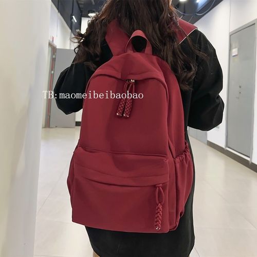 书包女大学生简约百搭旅行双肩包