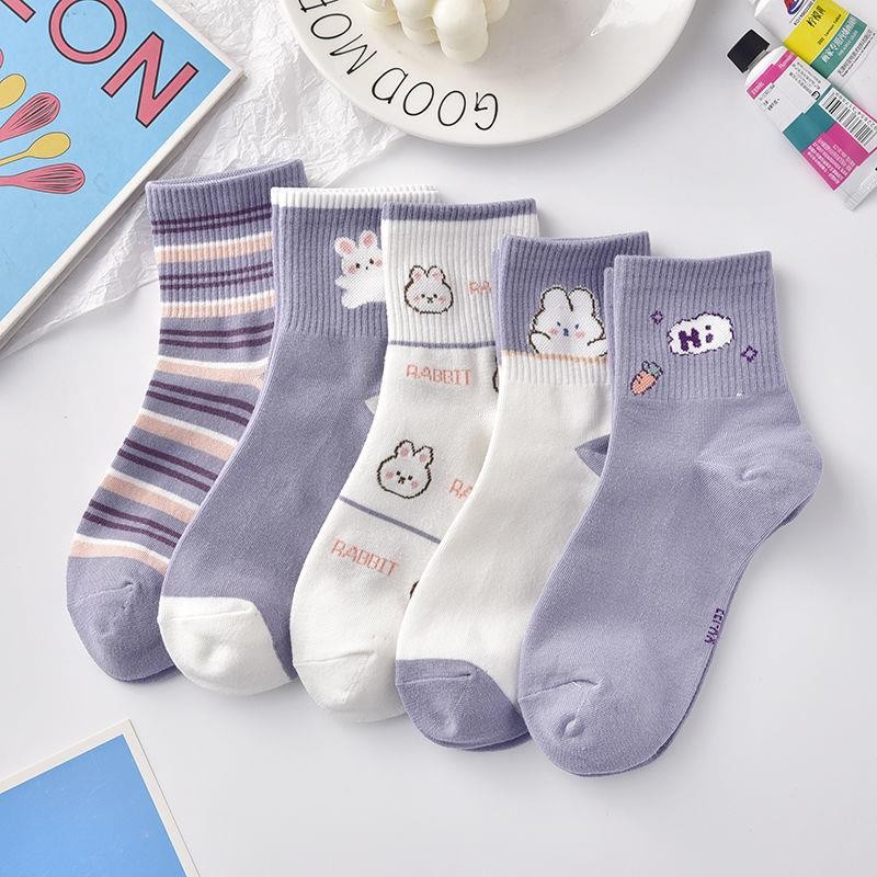 袜子女中筒韩版卡通日系学院