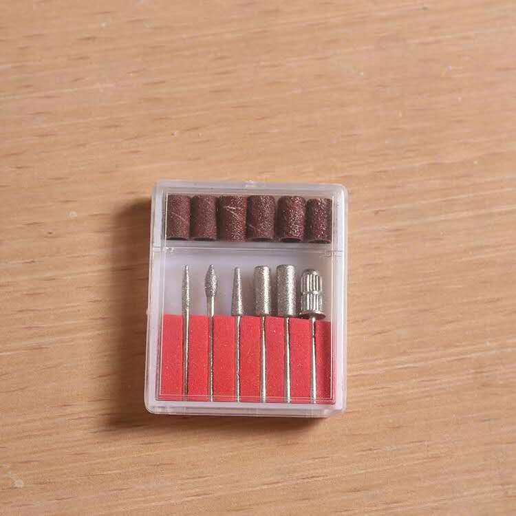 배터리 전기 네일 그라인더 플러그인 그라인더 그라인딩 헤드 매니큐어 네일 스티커 특수 사포 링 6 그라인딩 헤드 공장