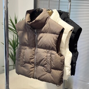 儿童羽绒服马甲背心男童女童2024秋冬新款中大童加厚外穿坎肩马夹