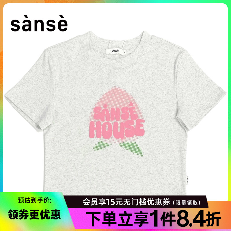 SANJQ女子圆领短袖T恤