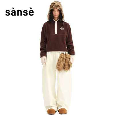 sanse男女运动休闲卫衣套衫
