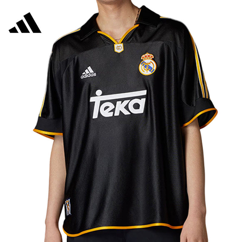 盛世长运adidas阿迪达斯夏季男子皇马足球运动休闲短袖T恤JW1992