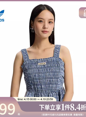 盛世长运阿迪达斯三叶草夏季女子运动休闲无袖T恤背心KX7035