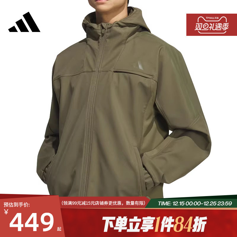 阿迪达斯官网冬季男子运动休闲连帽夹克外套KA1305